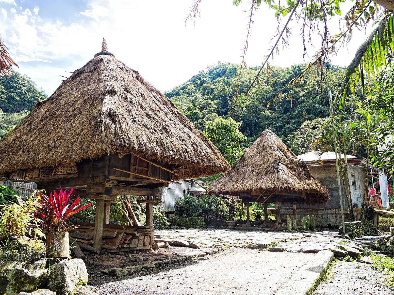 Village houses in the hills
